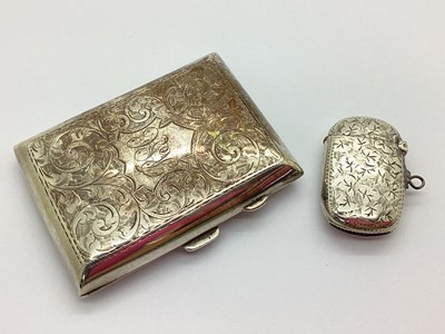 Lot 9 - An Antique Hallmarked Silver Cigarette Case,...