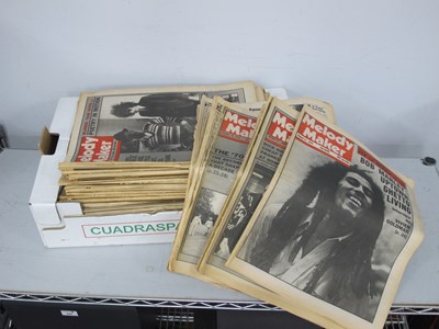 Lot 615 - Melody Maker Music Newspapers, fifty-two...