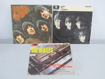 Lot 628 - Beatles LPs, three to include Please Please Me...