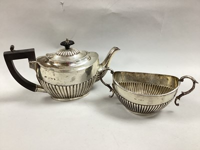 Lot 24 - A Hallmarked Silver Tea Pot, (marks rubbed),...