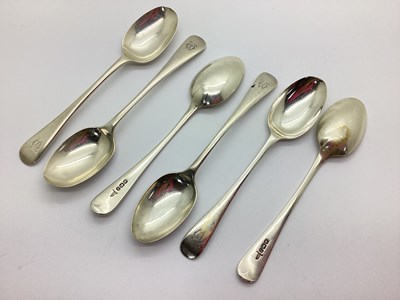 Lot 19 - A Matched Set of Six Hallmarked Silver Old...