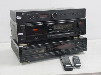 Lot 414 - Denon DCD-820 CD Player, Denon ARM-500...