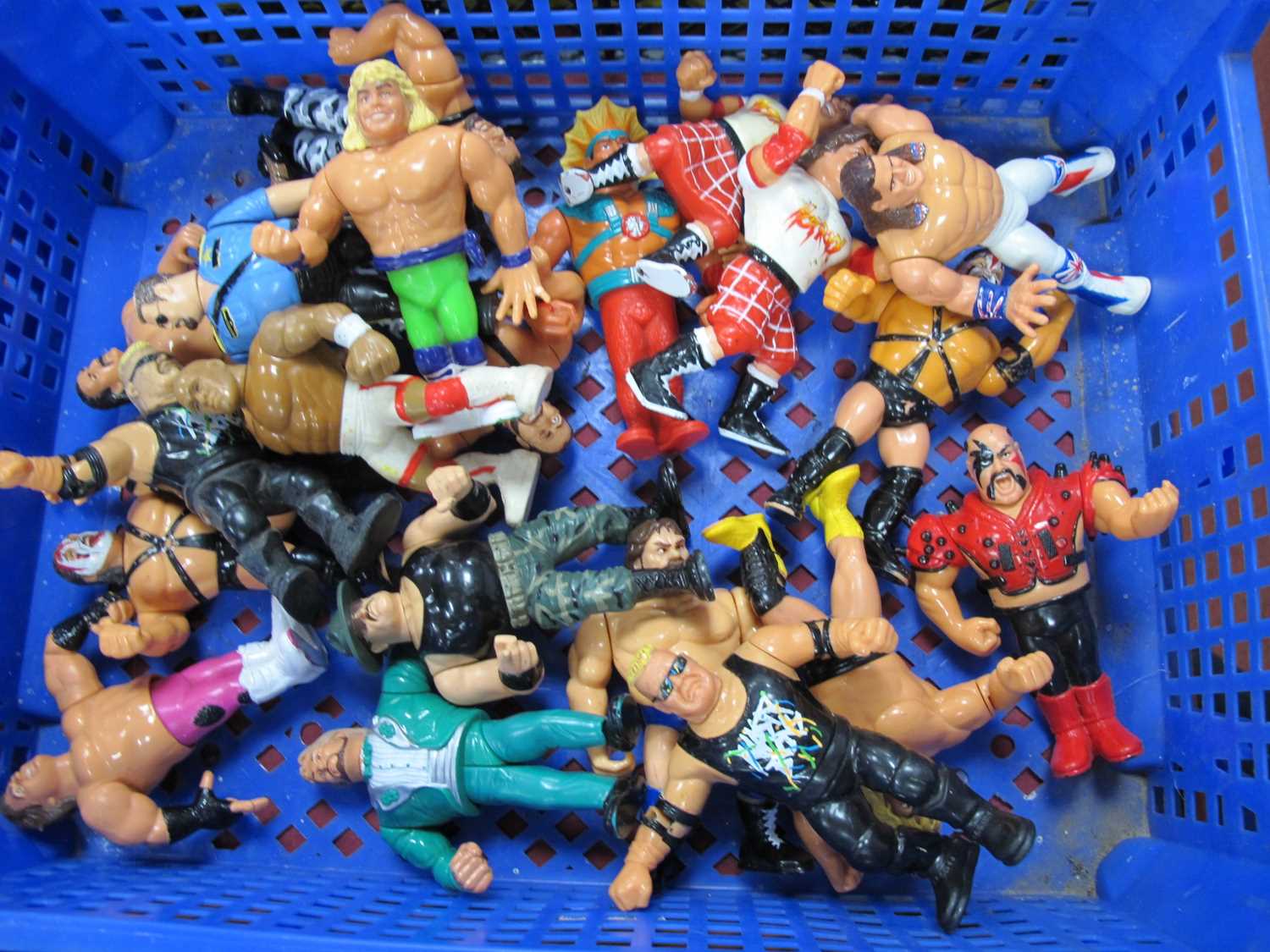 Lot 481 - Twenty circa 1990's Hasbro WWF Wrestling...