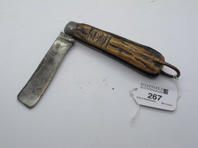 Lot 267 - Sailors knife, hunter of Sheffield, stag...