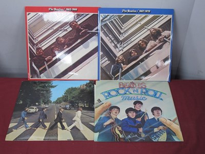 Lot 593 - Beatles LPs, four to include Abbey Road...