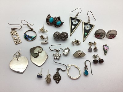 Lot 65 - Assorted Modern Earrings, (including odd),...