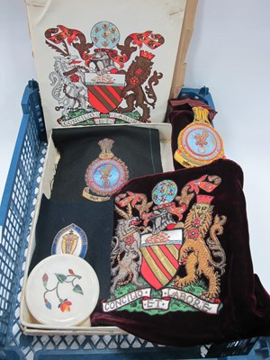 Lot 1321 - A Circa 1960's Fabric Insignia Coat of Arms...