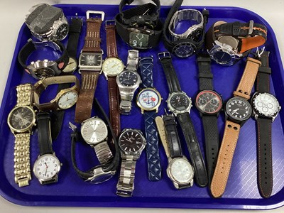 Lot 185 - An Assortment of Modern Gent's Wristwatches,...