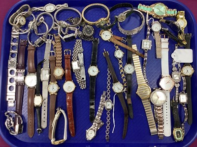 Lot 197 - An Assortment of Modern Ladies Wristwatches,...