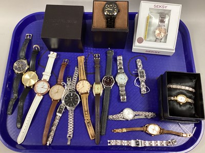 Lot 167 - An Assortment of Modern Ladies Wristwatches,...