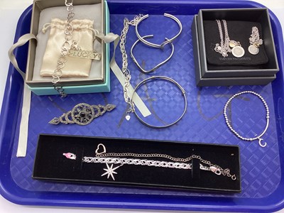 Lot 97 - An Assortment of "925" and Other Jewellery, to...