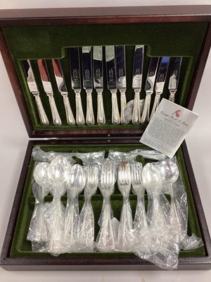 Lot 135 - A George Wood & Sons Six Setting Canteen of...