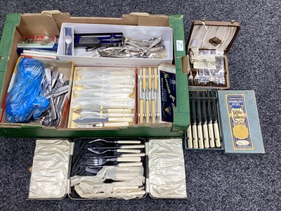 Lot 138 - Assorted Cutlery Including A Hallmarked Silver...