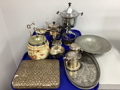 Lot 158 - Assorted Plated Ware, including Art Deco style...