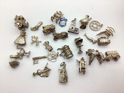 Lot 69 - Assorted Novelty Charms, including articulated,...