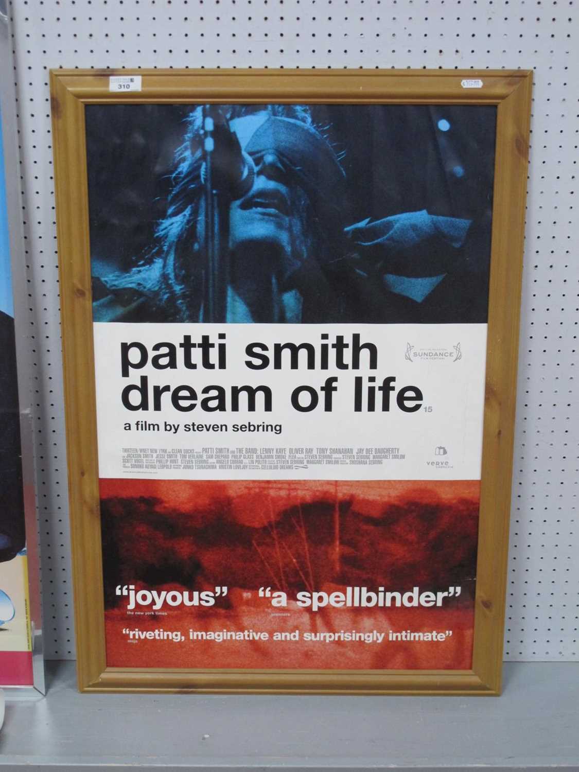 Lot 310 - Patti Smith Poster 'Dream of Life', in pine...