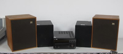 Lot 423 - Denon RCD-M39DAB CD Receiver, pair Cambridge...