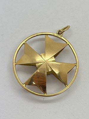 Lot 49 - A Maltese Cross Pendant, of openwork circle...