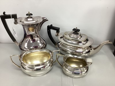 Lot 220 - JB Chatterley & Sons EPNS Four Piece Teaset,...