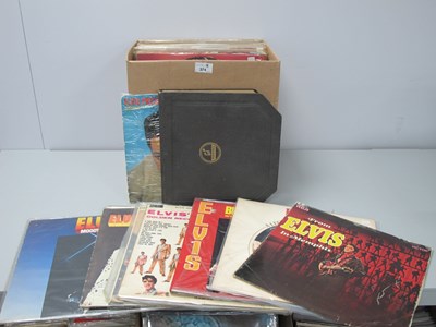 Lot 374 - Elvis Presley LPs, forty albums including Blue...