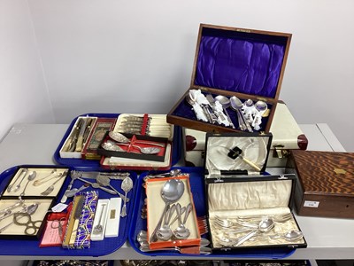 Lot 159 - A Collection of Assorted Plated Cutlery,...