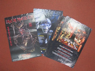 Lot 306 - Iron Maiden Record Store Unused Promo Posters,...