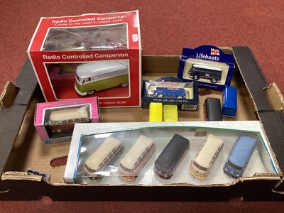 Lot 598 - Eleven Die-Cast Model VW Camper Vans and Vans,...