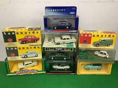 Lot 737 - Ten 1:43 Die-Cast Model Cars, by Corgi, Lledo,...