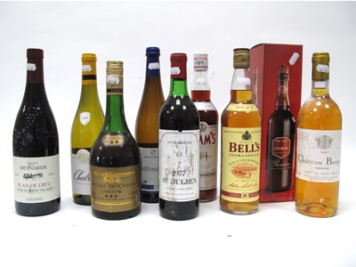 Lot 1390 - Mixed Wines & Spirits - St Julien 1977 Vin De...