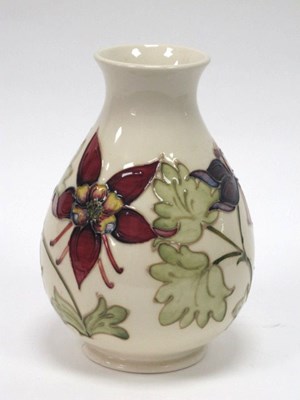 Lot 1077 - A Moorcroft Pottery Vase, of inverted pear...