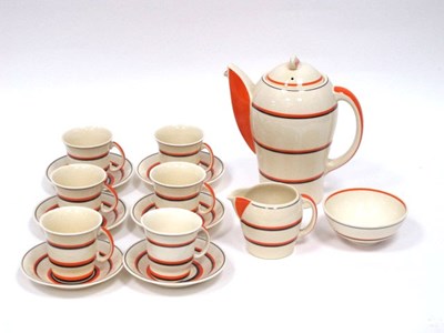 Lot 1040 - A Susie Cooper Art Deco Pottery Coffee Service,...