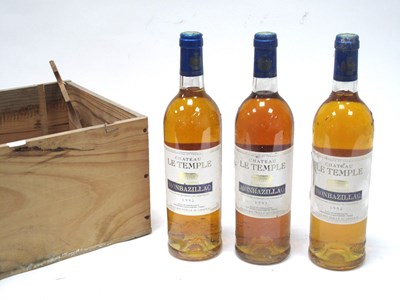 Lot 1393 - Wines - Chateau Le Temple Monbazillac 1995,...