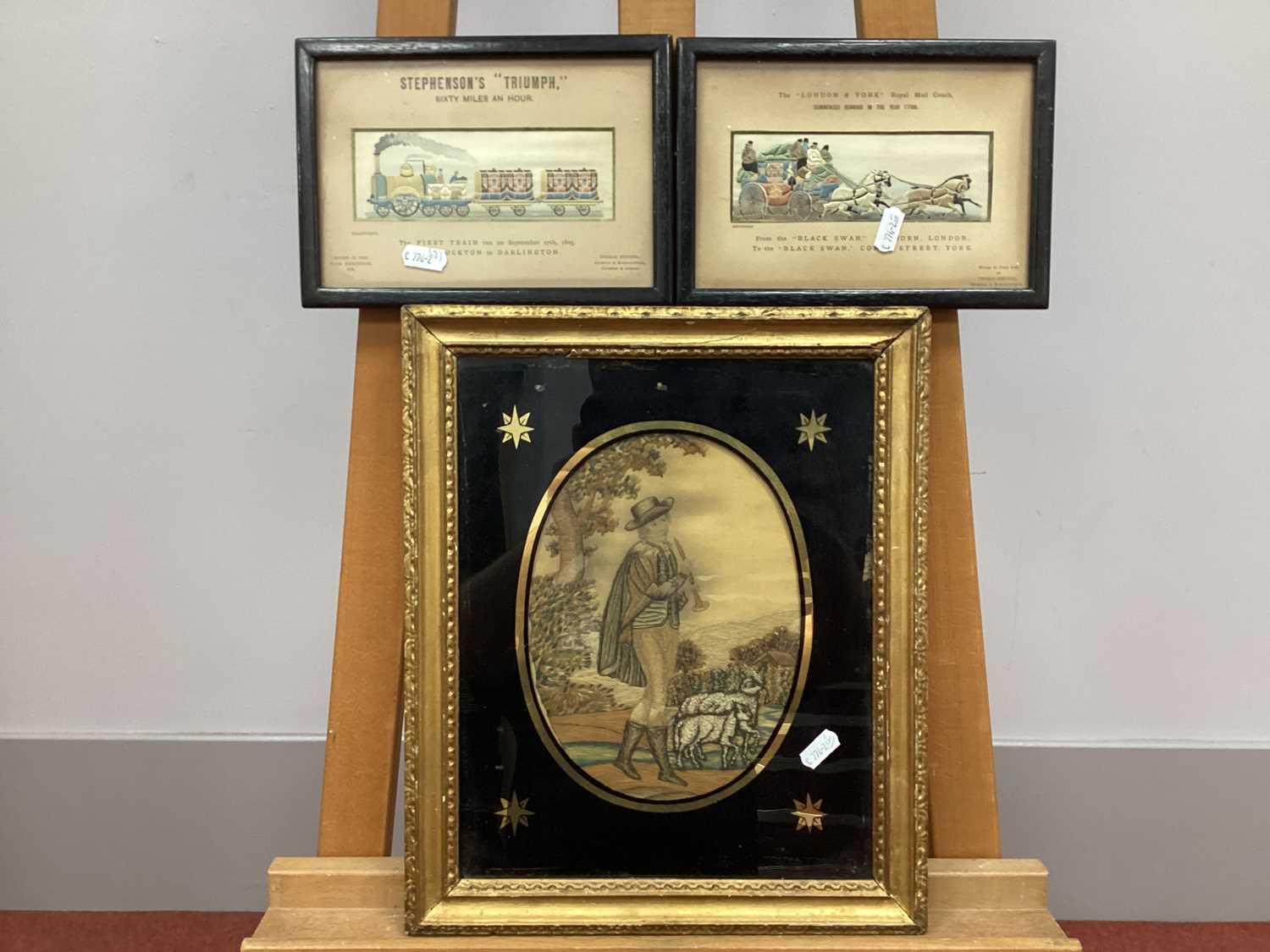 Lot 1374 - Two Stevengraphs, worked in coloured silks,