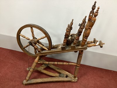 Lot 1499 - A Late XIX Century Bobbin Turned Spinning...