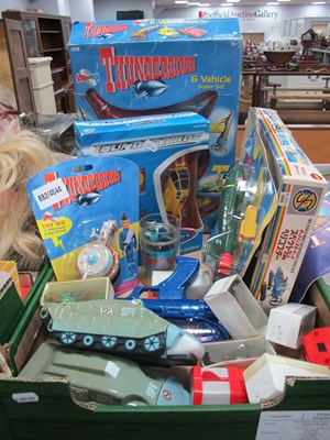 Lot 1059 - Thunderbirds related toys to include six...