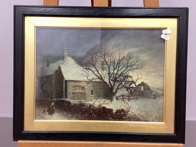 Lot 1195 - A. WILSON (British, Late XIX Century) 
Winter...