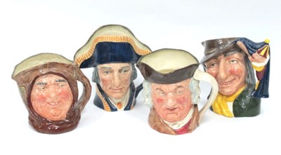 Lot 1102 - Four Large Royal Doulton Pottery Character...