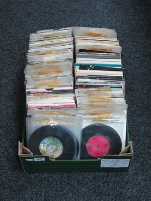 Lot 383 - 7" Singles, approximately 300 artists include,...