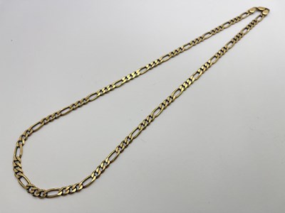 Lot 72 - A 9ct Gold Figaro Link Chain, 56cm long...