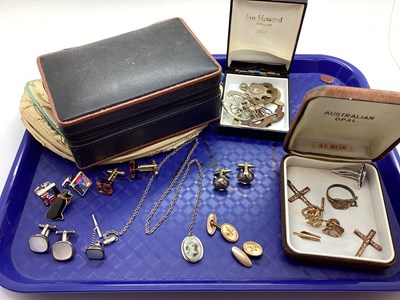 Lot 154 - Two 9ct Gold Equestrian Interest Tie Pins,...