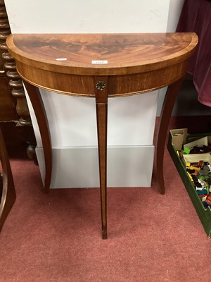 Lot 1554 - Demi Lune Side Table in the Regency Manner,...