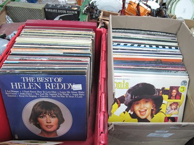 Lot 1105 - Quantity of LPs, in two boxes, to include pop...