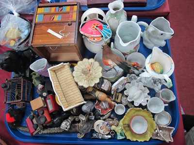 Lot 1346 - Novelty Ceramic Jugs, cigarette dispenser, dog...