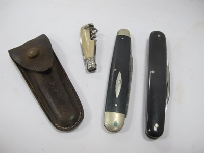 Lot 1282 - Walker-Hall Pen Knife, in a leather sheath. G....