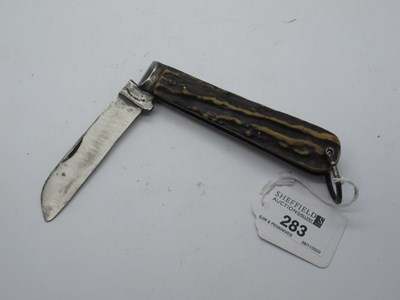 Lot 283 - Pocket knife, buck and hickman London, strong...