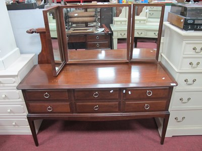 Lot 1484 - Stag Dressing Table, with six drawers, 130cm...