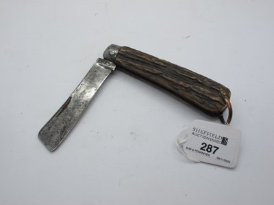 Lot 287 - Sailors knife, brookes and crookes, stag...