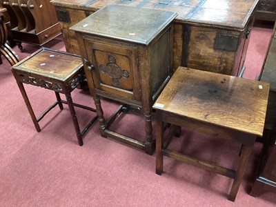 Lot 1535 - Chinese Hardwood Table; together with an oak...