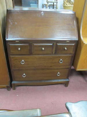 Lot 1500 - Stag Bureau, with a fall front, fitted...