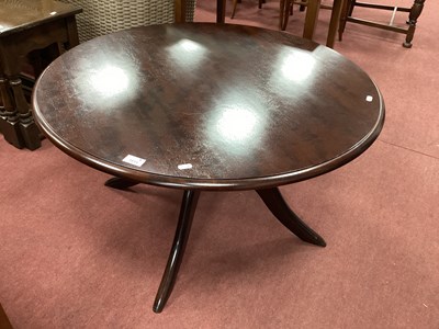 Lot 1514 - Stag Coffee Table, with a circular top on...